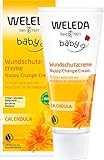 WELEDA Bio Baby Calendula Wundschutzcreme 75ml - Naturkosmetik Wundsalbe /Babycreme für den Schutz...