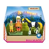 Bullyland 43309 - Spielfiguren Set Indianer Yakari, Regenbogen und kleiner Donner aus Yakari,...