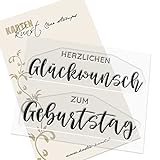 Clear Stamp-Set Motiv-Stempel Karten-Kunst Worte & Sprüche deutsch KK-0238 - Lettering zum...