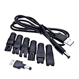 7 Stück Rasierer Ladegerät Netzkabel USB Adapter Set,Rasierer-Ladekabel-Set,5V Rasierer Ladegerät...