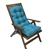 Adirondack Stuhlkissen, wasserdichtes Outdoor-Sitzpolster für Eierstuhl, Gartenbank,...
