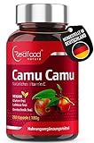 Camu Camu Extrakt 600mg natürliches Vitamin C Hochdosiert XXL Dose 250 vegane Kapseln laborgeprüft...