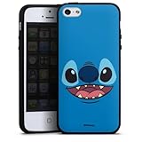 Silikon Hülle kompatibel mit Apple iPhone 5s Case schwarz Handyhülle Lilo & Stitch Disney...