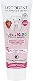 LOGONA Naturkosmetik Happy Kids Erdbeer Zahngel, Für gesunde und starke Milch und Kinderzähne,...