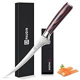 PAUDIN Filetiermesser Fisch 18 cm, Professionelles Küchenmesser Fischmesser, Ausbeinmesser aus...