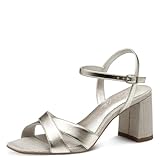 Tamaris Sandalette Damen Vegan Elegant metallic,EU 38