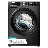 Hinsense WD3S8043BB3 Waschtrockner/ConnectLife /16 Programme /8 KG, 54 Liter /1400...
