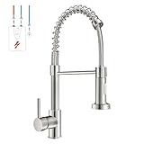 Wasserhahn Küche Niederdruck Küchenarmatur Niederdruckarmatur mit 2 Wasserstrahl, Armatur für...