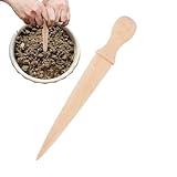 Saatwerkzeug – Präziser tragbarer Gartenlochbagger aus Holz – ergonomisches Pflanzzubehör für...