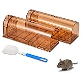Mausefalle lebend 2er - Wiederverwendbare Lebendfalle - tierfreundlich und umweltbewusst Mäuse...