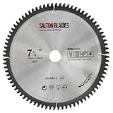 Saxton TCT Negativrechen/Haken, Kreisklinge, 185 mm x 80T x 20 mm Bohrung