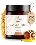 bedrop Manuka Honig mit MGO 500+ XXL Glas - 100% echter Premium Manukahonig aus Neuseeland mit...