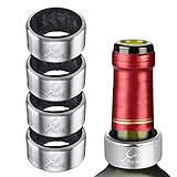 Cable Technologies 4 Teile Edelstahl-Tropfring, PRO Wine Sicherer und langlebiger Weinring,...