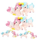 Beaupretty 8 Stück Teiliges Mini Einhorn Figuren aus Langlebigem Resin Niedliche Miniatur...