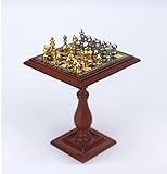 Habiba Premium Foreign Trade Mini Schach Massives Messing Schach Set Teile mit magnetischer Miniatur...