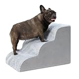 KSIIA Hundetreppe 3 Stufen, 40cm Hoch Haustiertreppe Hundetreppe für Kleine Hunde, Katzentreppe...