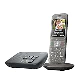 Gigaset CL660A Schnurloses Dect-Telefon mit Anrufbeantworter und großem TFT-Farbdisplay, Metall...