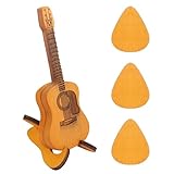 Plektren Gitarre Holz Plektrum Gitarren Plektrum Halter mit 3 Plektren Plektrum Akustikgitarre...