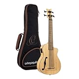 Ortega Guitars Bass Ukulele elektro-akustisch - Bamboo Series - inklusive Deluxe Gigbag - Bambus...