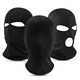 Oerphh 3 Stück Dünn Atmungsaktiv Sturmhaube,Winter Sommer Fahrrad Gesichtsmaske,Skimaske,Schwarz...
