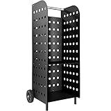 tectake® Holz Regal extrabreit mit Rollen, für aussen und innen, Kaminholzregal, Brennholzregal...