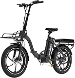 HITWAY E Bike BK6SL1-36V15.6Ah mit 250W Motor, Elektrofahrrad 20 Zoll, 70-150km Reichweite, 7-Gang,...