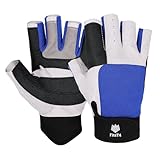 FitsT4 Sports Segelhandschuhe mit ¾-Finger und Idealem Griff für Segeln, Yacht, Segelsport,...