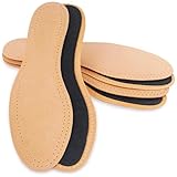 MAROL 3 Paare Perforierte Echt Leder Aktivkohle Einlegesohlen gegen Schweissfüsse Größe 36-46,...