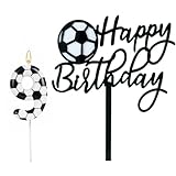 LiJuanWang Geburtstagskerzen Zahlen 9,Kerzen Geburtstag Kinder,Geburtstagskerzen Fußball,Birthday...