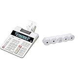 CASIO Druckender Tischrechner FR-2650RC, 12-stellig & Genie Additionsrollen Ersatz-Papierrollen...