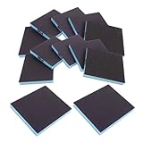 Mikikit 12-teiliges Set Sandpapier Schleifpapier Für Holzhandwerk Sandblöcke Schleifklötze...