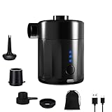 Mojimdo Tragbare Elektrische Luftpumpe, 5000 Pa Pumpe Akku, 450L/Min, Kompakte Air Pump mit 4...
