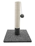 Tyrol | Kratzsäule für Katze 42 cm | Kratzstamm aus Jute und Widerstandsfähigem Stoff mit...
