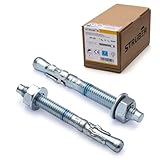STRÜBER Schwerlastanker verzinkt (M10x100mm / 50 Stück) - Bolzenanker in Industriequalität -...