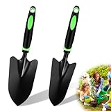 Gartenschaufel Klein, 2 Stück Gartenschaufel aus Kohlenstoffstahl Mini Schaufel Strandschaufel...