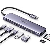 UGREEN USB C Hub mit 4K HDMI, 100W PD, USB C und 2 USB A 3.0 Datenports, SD/MicroSD USB C Adapter...