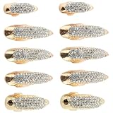 OKUMEYR 10 Stück Teiliges Vintage Punk Claw Ring aus Robustem Legierungsmetall mit Strassbesatz...