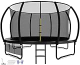 Devoko Trampolin Outdoor Ø 244/305/366/427 cm, vom TÜV Rheinland GS-Zertifikat, Kindertrampolin...