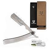 ANYMALE® Silver Edition - Nachhaltiges Rasiermesser + 10 ASTRA Wechselklingen | Herren Set mit...