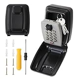 Jesustree Schlüsseltresor Wandmontage Schlüsselbox mit Zahlencode, Groß Schlüsselsafe Außen...