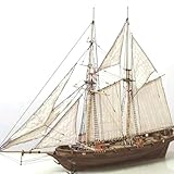 Ghzste Holzschiff Modelle,Segelboot Modell,DIY Schiffsmodell Kit,Schiffbausatz Segelschiff...