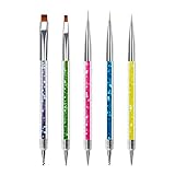 Sularpek 5 Stück Nagel Pinsel Set, Nageldesign Pinsel, Nail Art Dotting Tools, Nail Art Liner...