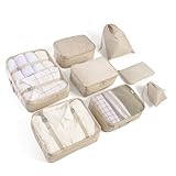 BillyBath Koffer Organizer set, Packing Cubes Kleidertaschen Schuhbeutel Reiseorganizer Packwürfel...