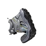 JYukaichen Sicherheitsstiefel Herren Damen Drehknopf Design Wasserdicht Arbeitsschuhe Sportlich...