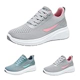 Damen-Turnschuhe, Laufschuhe, Plateauschuhe, Sportschuhe, Netzstoff, atmungsaktiv, leicht, für...