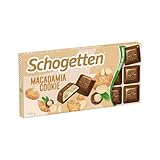 Schogetten Macadamia Cookie 100g Schokoladentafel, Vollmilchschokolade mit leckeren Keks-und...