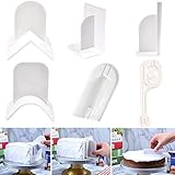 'N/A' 6 Stück Kuchen Glätten Werkzeug,Formstanzer Glätter für Fondant,Cutter,Sharp...