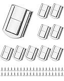 QWORK® 10Stk Spannverschluss, Edelstahl Verschluss Kistenverschluss für Toolbox Truhe Case Box -...