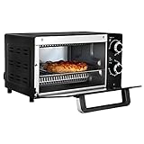 Total Chef 4-Slice-Natural Convection Toaster, passend für 22,9 cm Pizza, Compact Countertop Oven,...