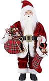 Uten Weihnachtsmann 45,7cm/18“ Santa Claus Figuren animierte Weihnachtsstern stehend Santa Figur...